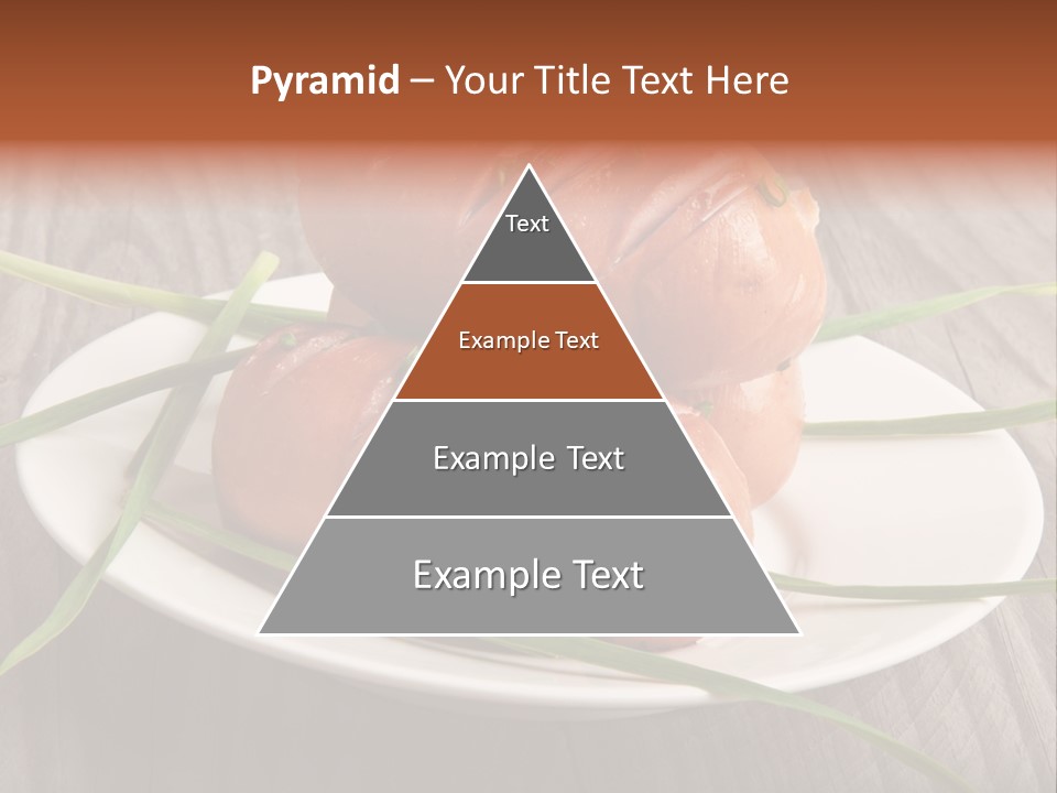 Wooden Table Lunch Fried PowerPoint Template