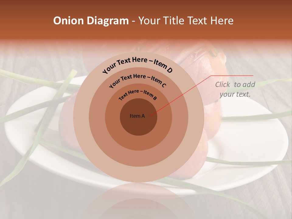 Wooden Table Lunch Fried PowerPoint Template