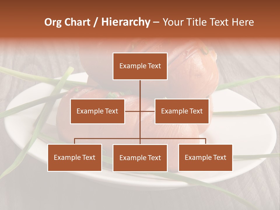 Wooden Table Lunch Fried PowerPoint Template