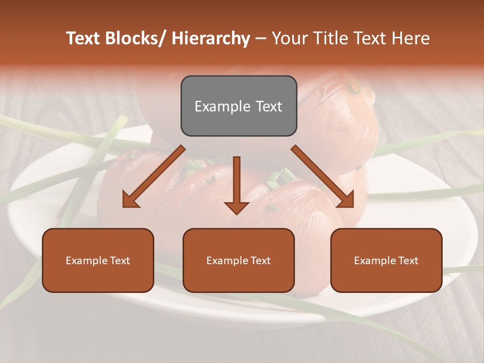 Wooden Table Lunch Fried PowerPoint Template