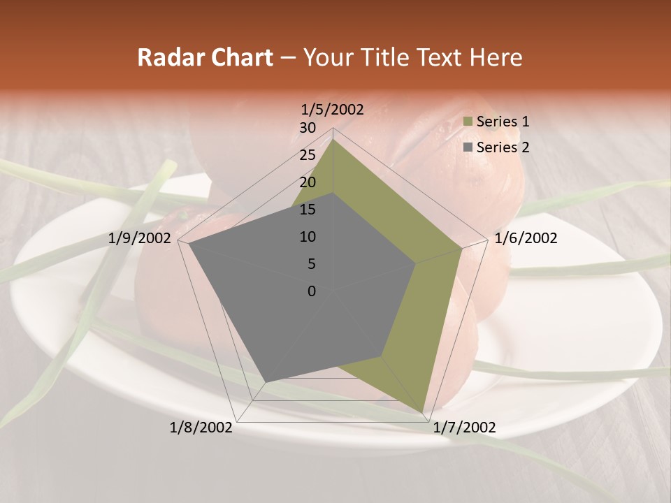 Wooden Table Lunch Fried PowerPoint Template