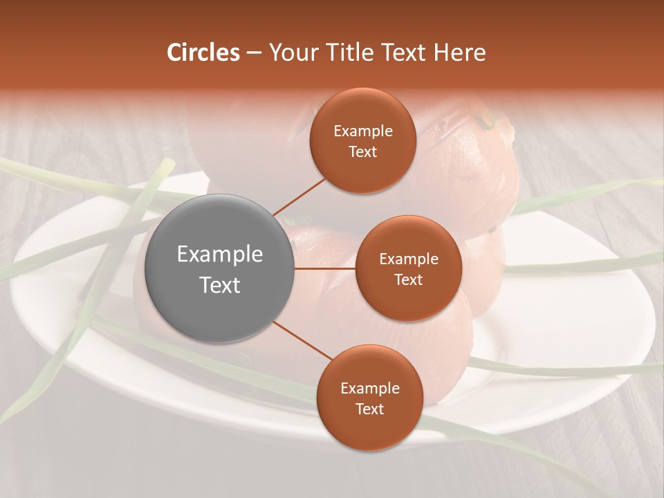 Wooden Table Lunch Fried PowerPoint Template