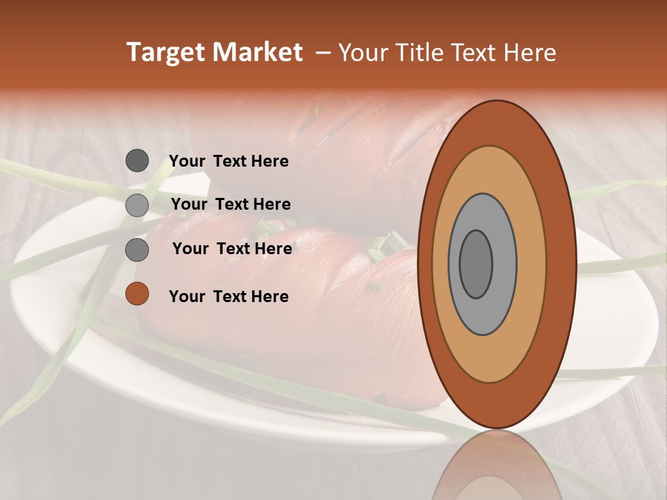 Wooden Table Lunch Fried PowerPoint Template