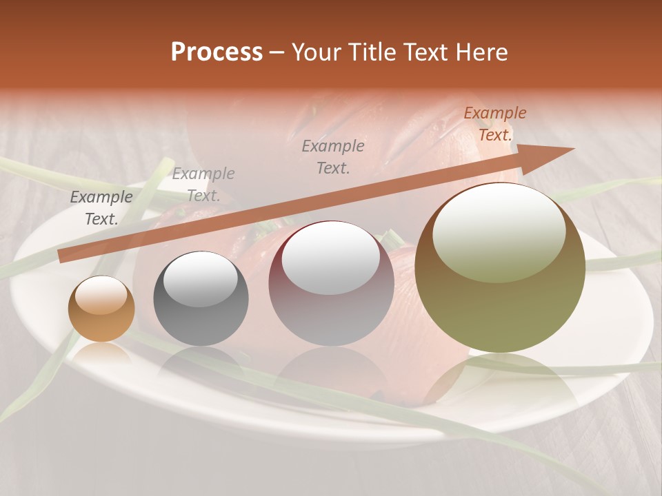 Wooden Table Lunch Fried PowerPoint Template