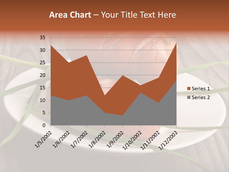 Wooden Table Lunch Fried PowerPoint Template