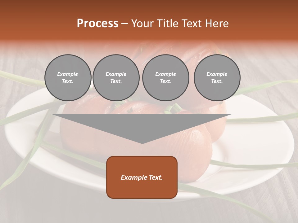 Wooden Table Lunch Fried PowerPoint Template