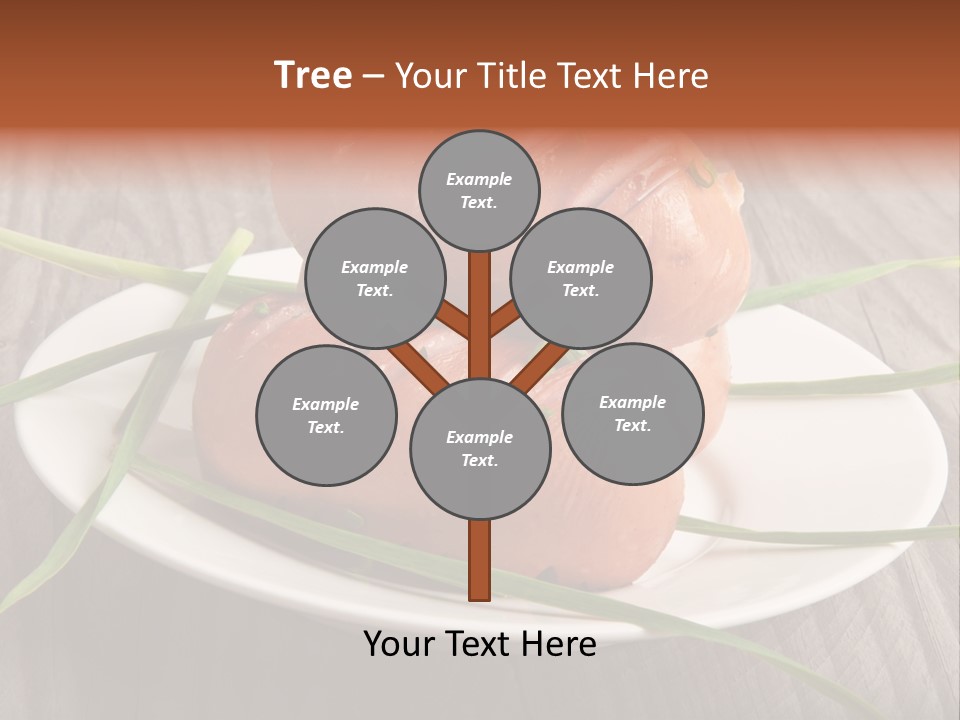 Wooden Table Lunch Fried PowerPoint Template