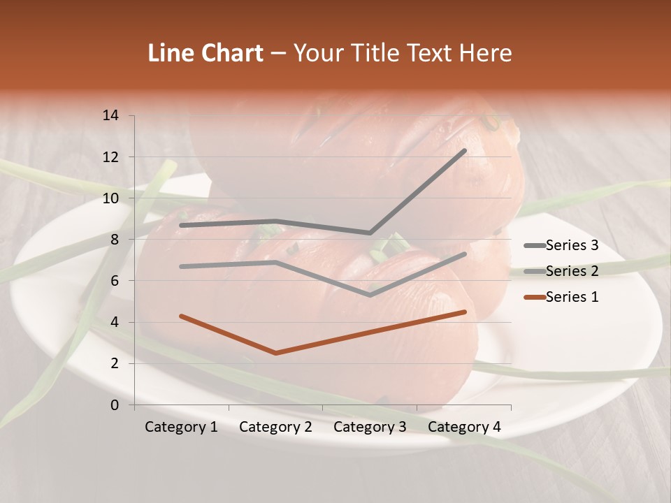 Wooden Table Lunch Fried PowerPoint Template