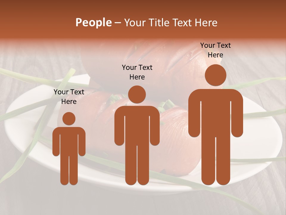 Wooden Table Lunch Fried PowerPoint Template