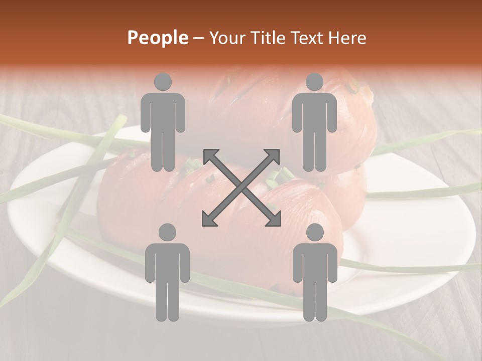 Wooden Table Lunch Fried PowerPoint Template