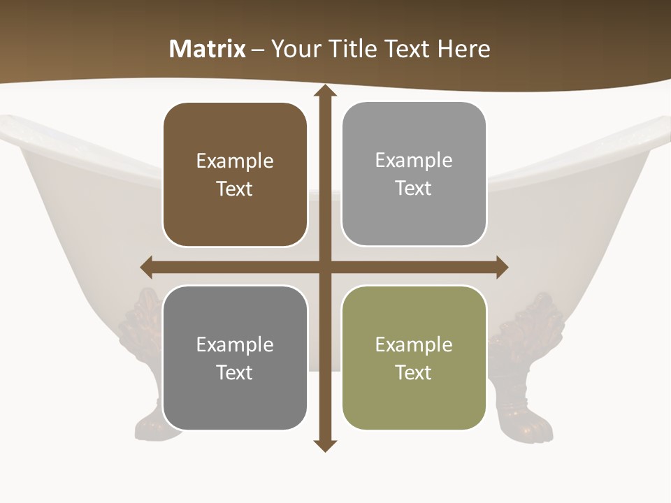 White Isolated Shower PowerPoint Template