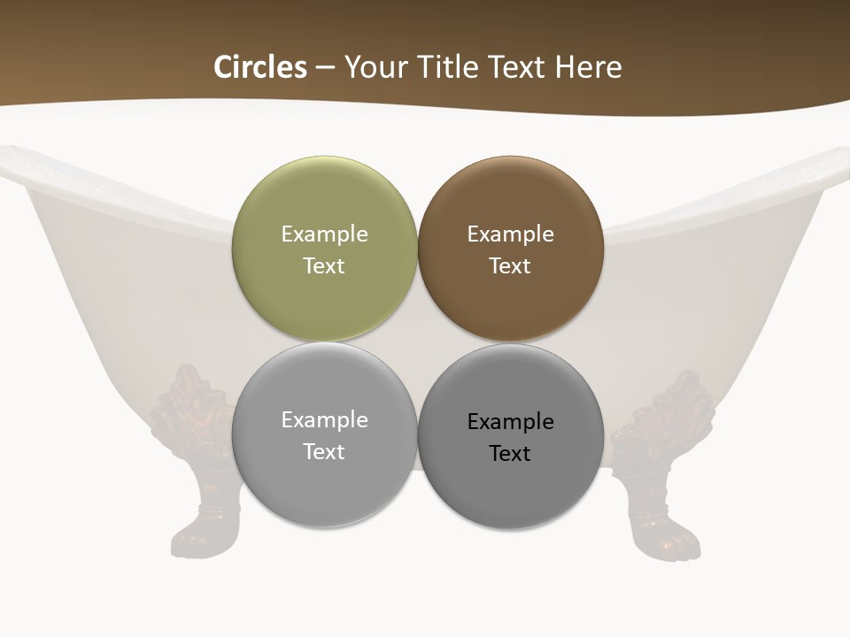 White Isolated Shower PowerPoint Template