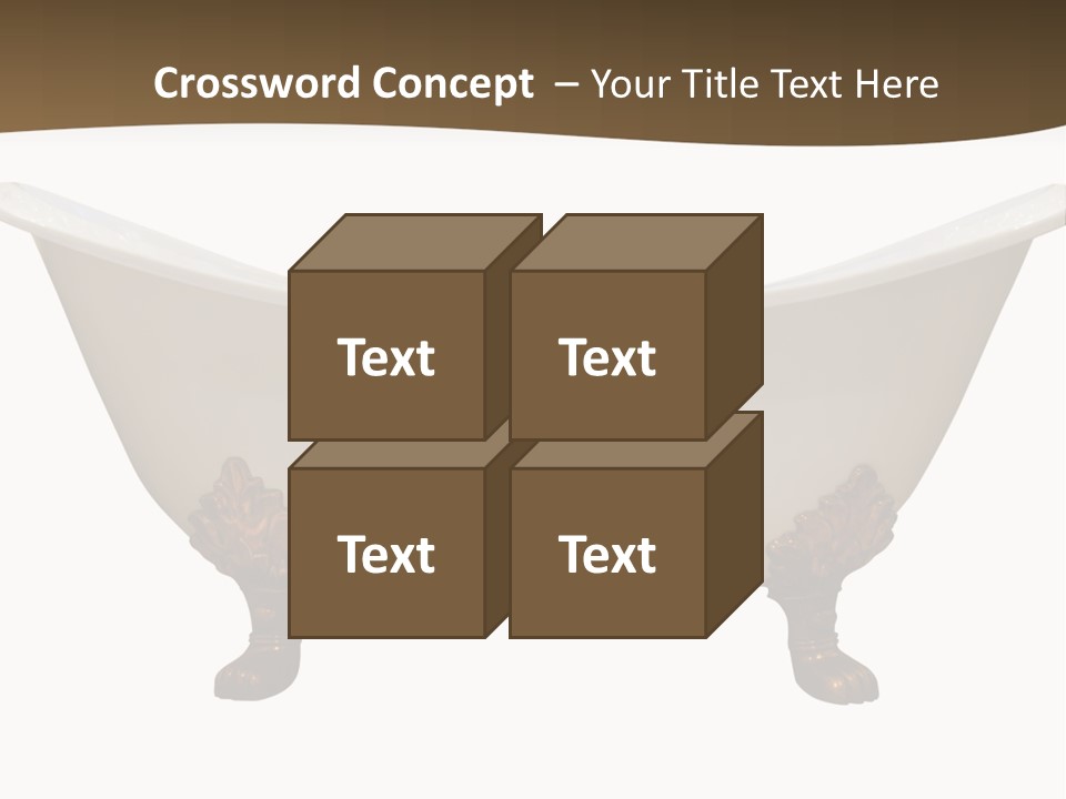 White Isolated Shower PowerPoint Template