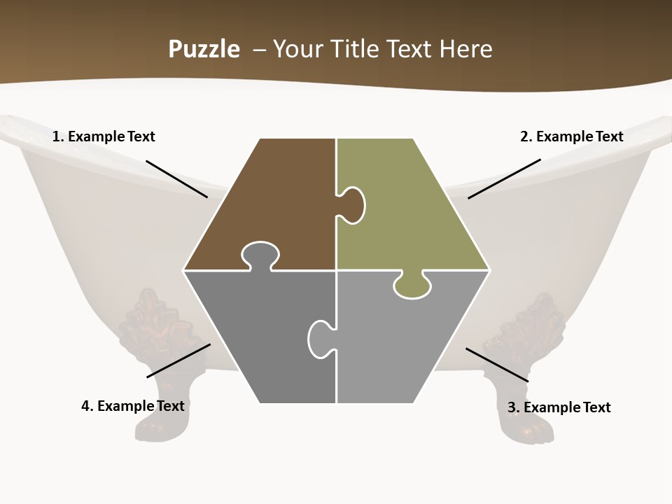 White Isolated Shower PowerPoint Template