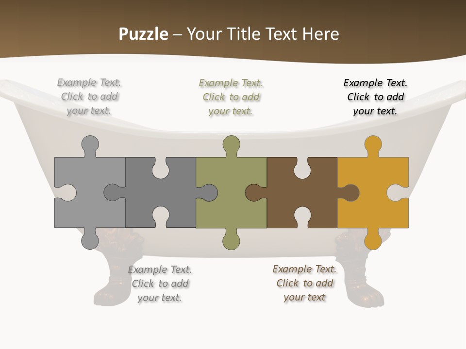 White Isolated Shower PowerPoint Template