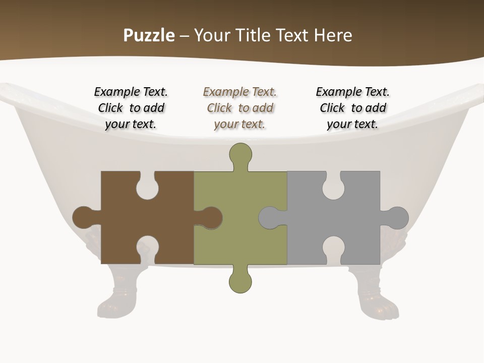 White Isolated Shower PowerPoint Template