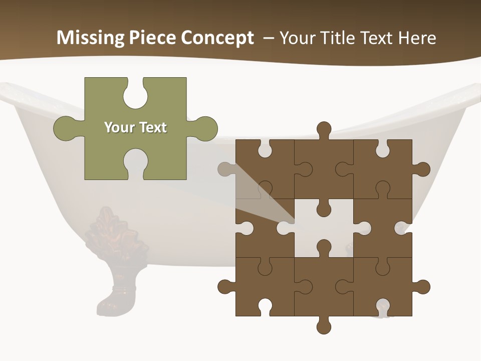 White Isolated Shower PowerPoint Template