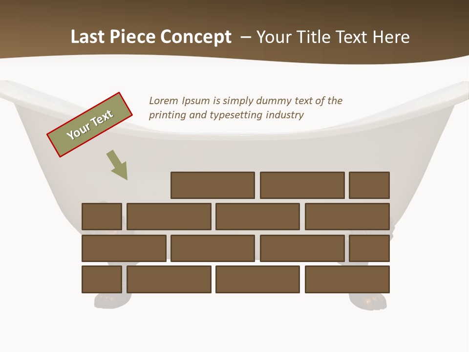 White Isolated Shower PowerPoint Template