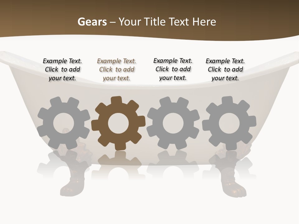 White Isolated Shower PowerPoint Template