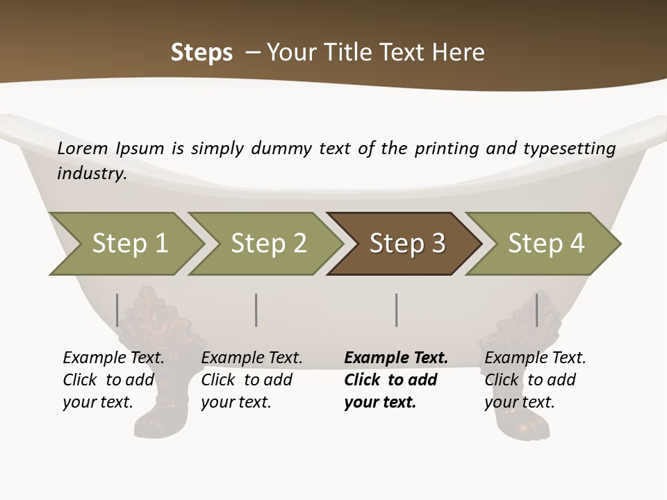 White Isolated Shower PowerPoint Template