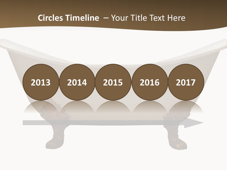 White Isolated Shower PowerPoint Template