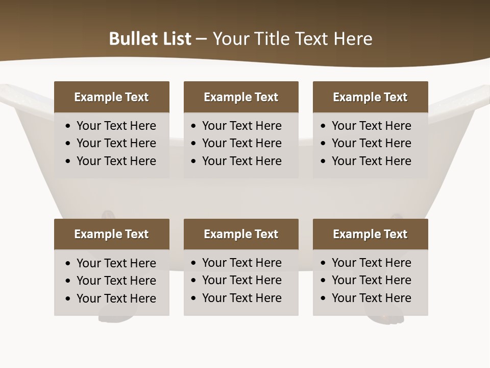 White Isolated Shower PowerPoint Template