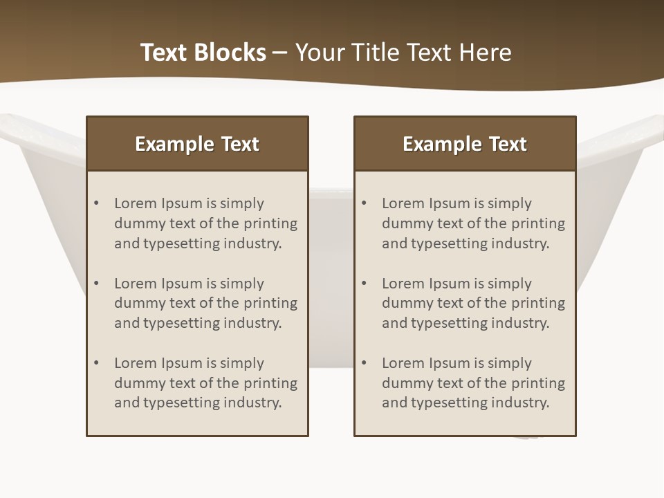 White Isolated Shower PowerPoint Template