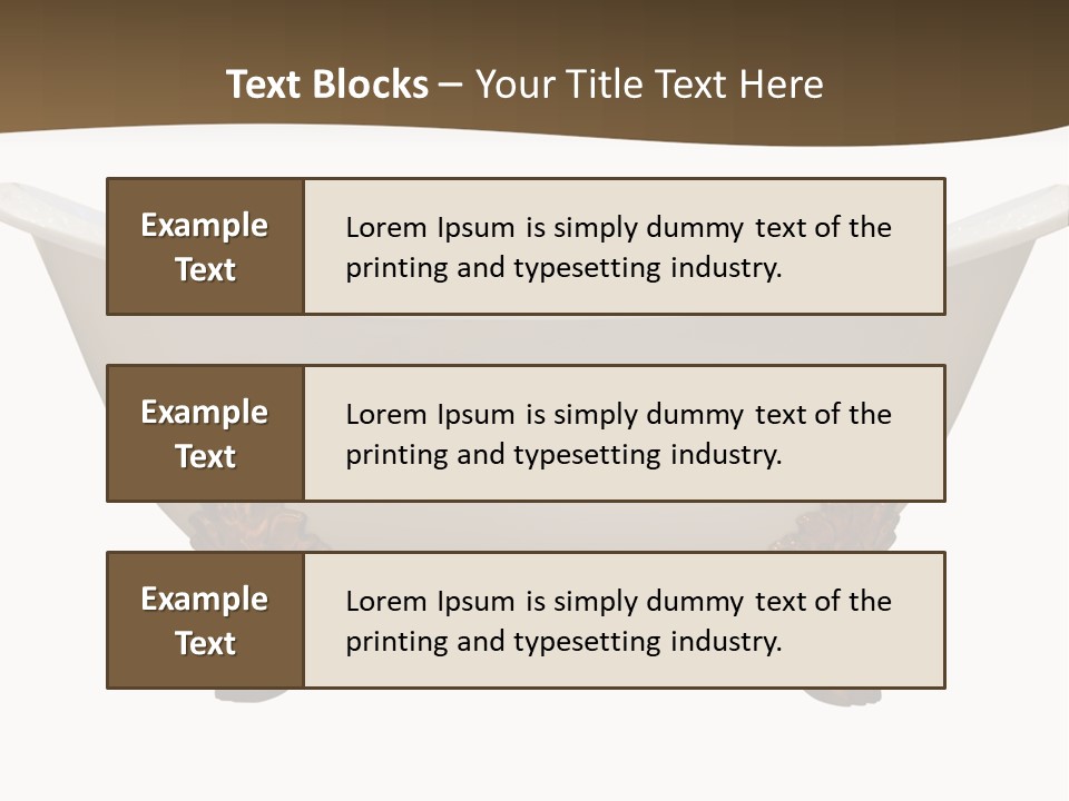 White Isolated Shower PowerPoint Template