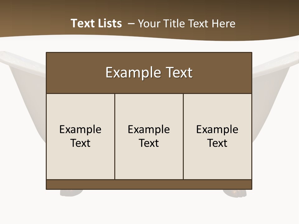 White Isolated Shower PowerPoint Template