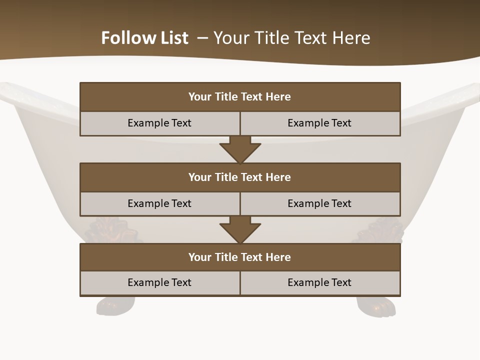 White Isolated Shower PowerPoint Template