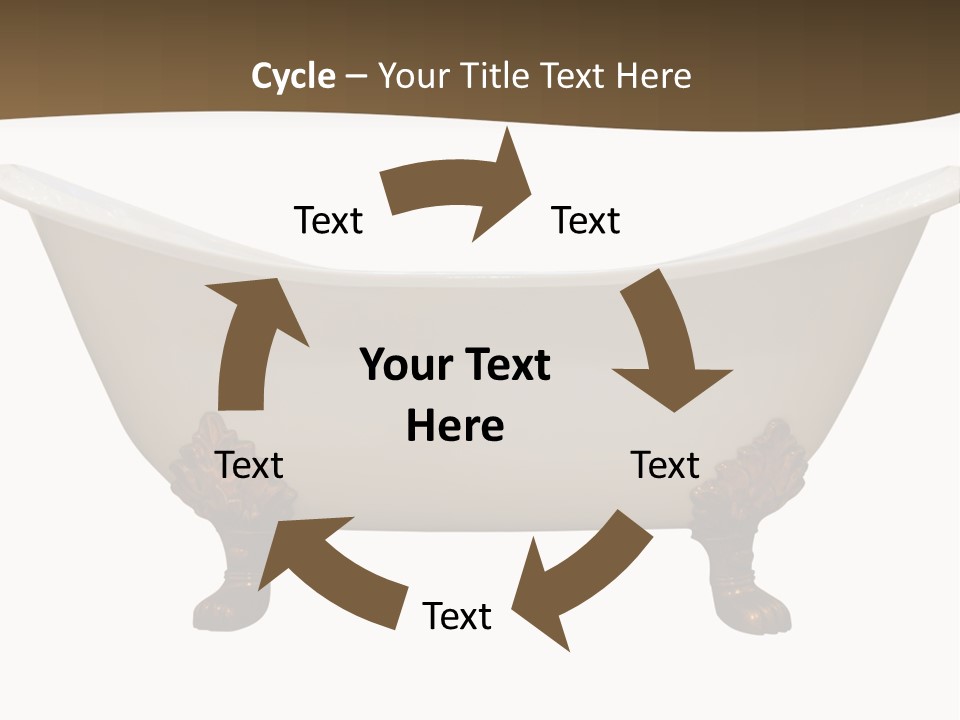 White Isolated Shower PowerPoint Template