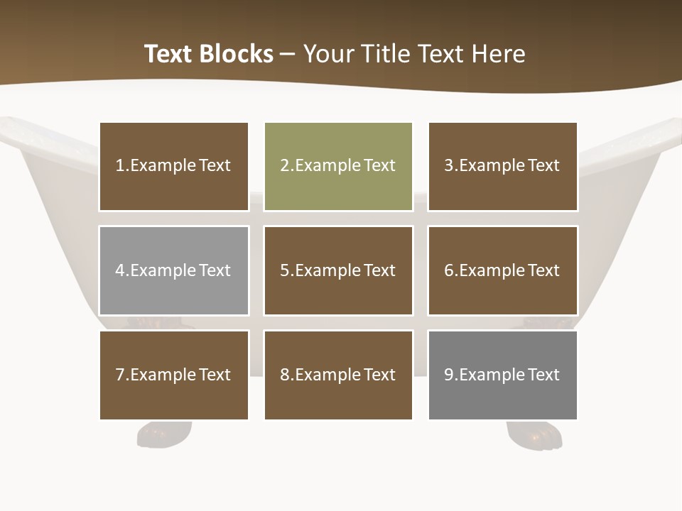 White Isolated Shower PowerPoint Template