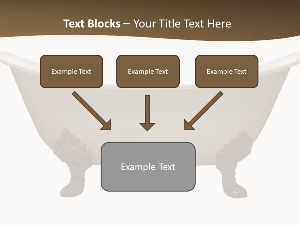 White Isolated Shower PowerPoint Template