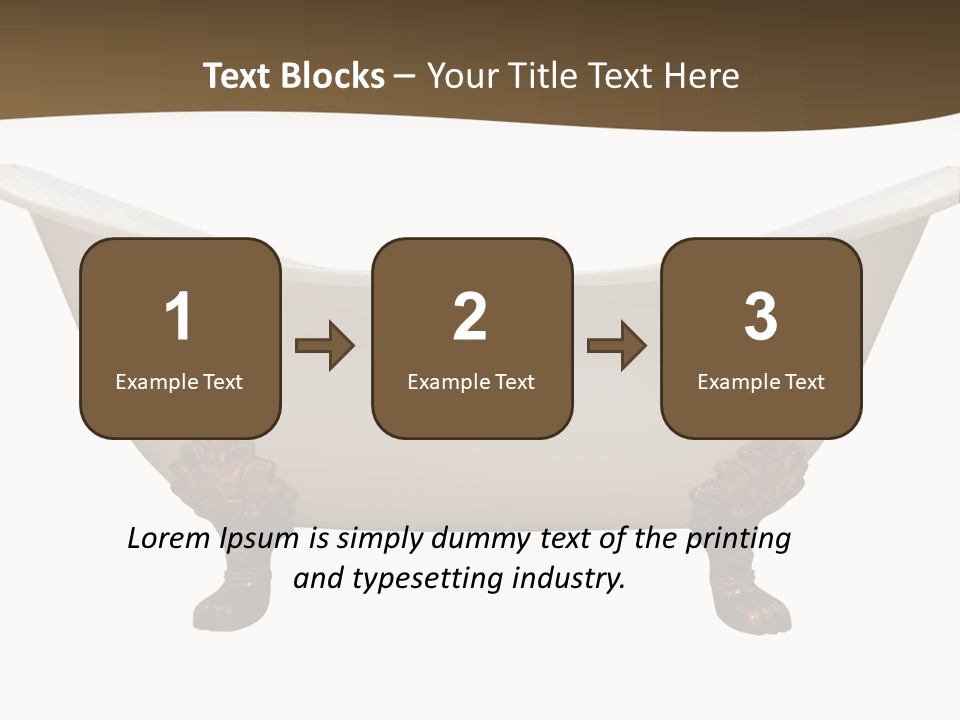 White Isolated Shower PowerPoint Template