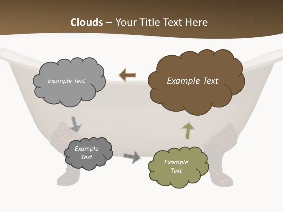 White Isolated Shower PowerPoint Template