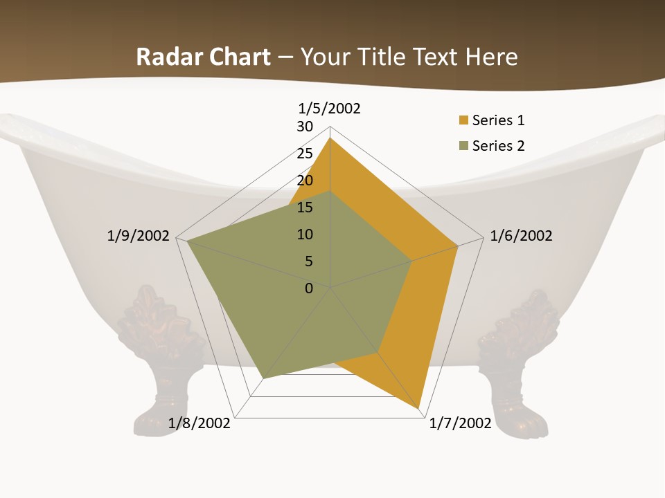 White Isolated Shower PowerPoint Template