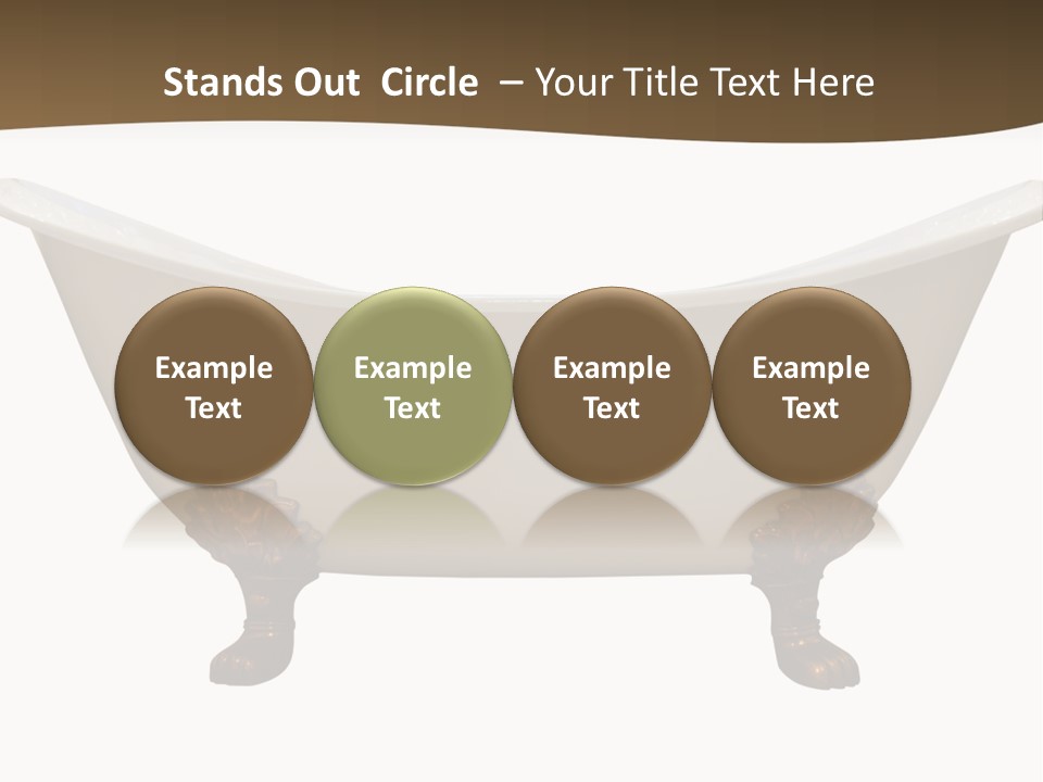 White Isolated Shower PowerPoint Template