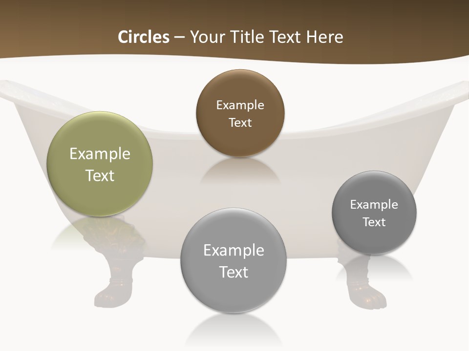 White Isolated Shower PowerPoint Template