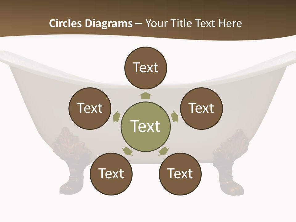 White Isolated Shower PowerPoint Template