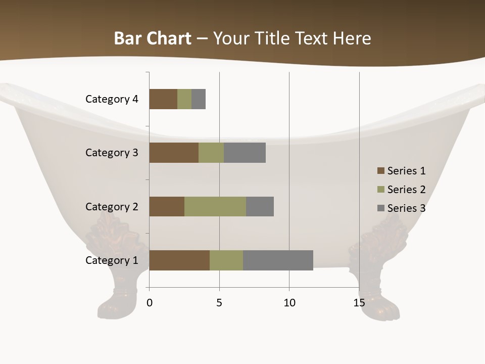 White Isolated Shower PowerPoint Template