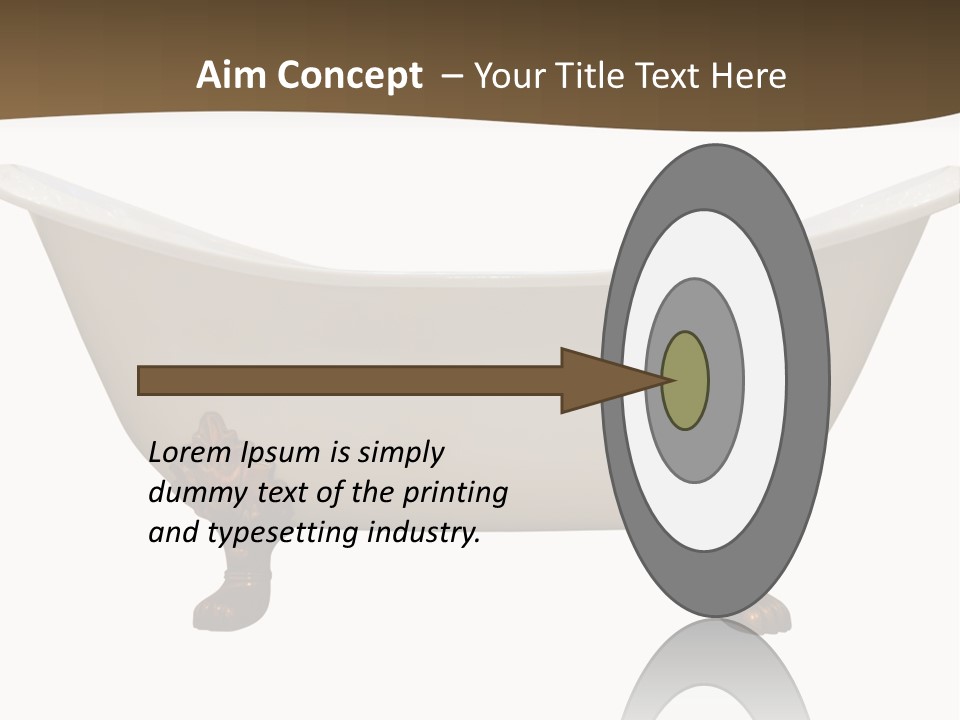 White Isolated Shower PowerPoint Template