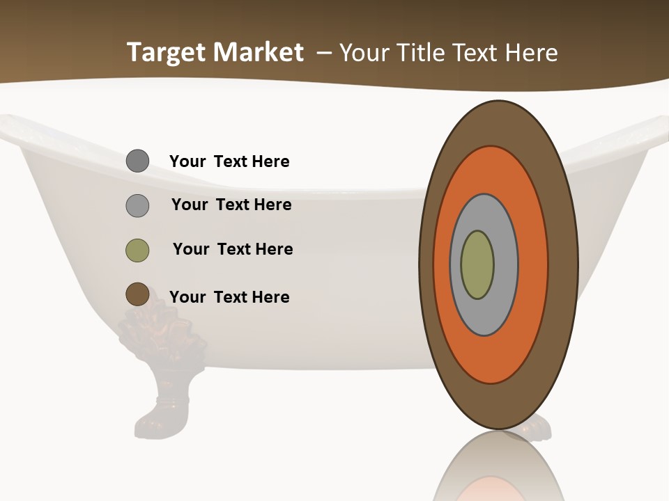 White Isolated Shower PowerPoint Template