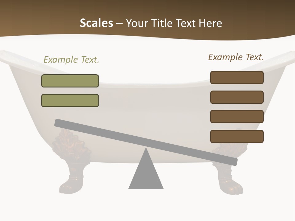 White Isolated Shower PowerPoint Template