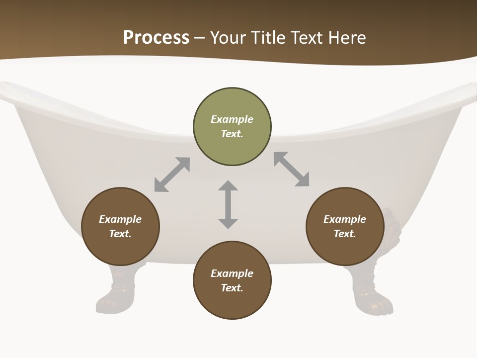 White Isolated Shower PowerPoint Template