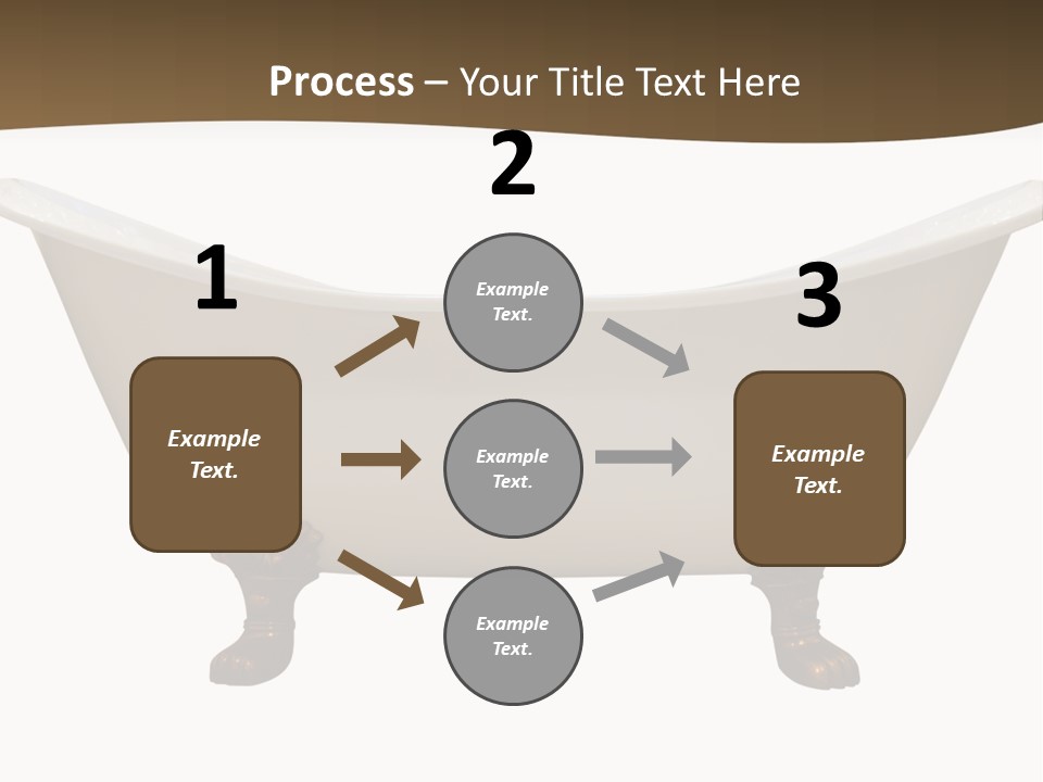 White Isolated Shower PowerPoint Template