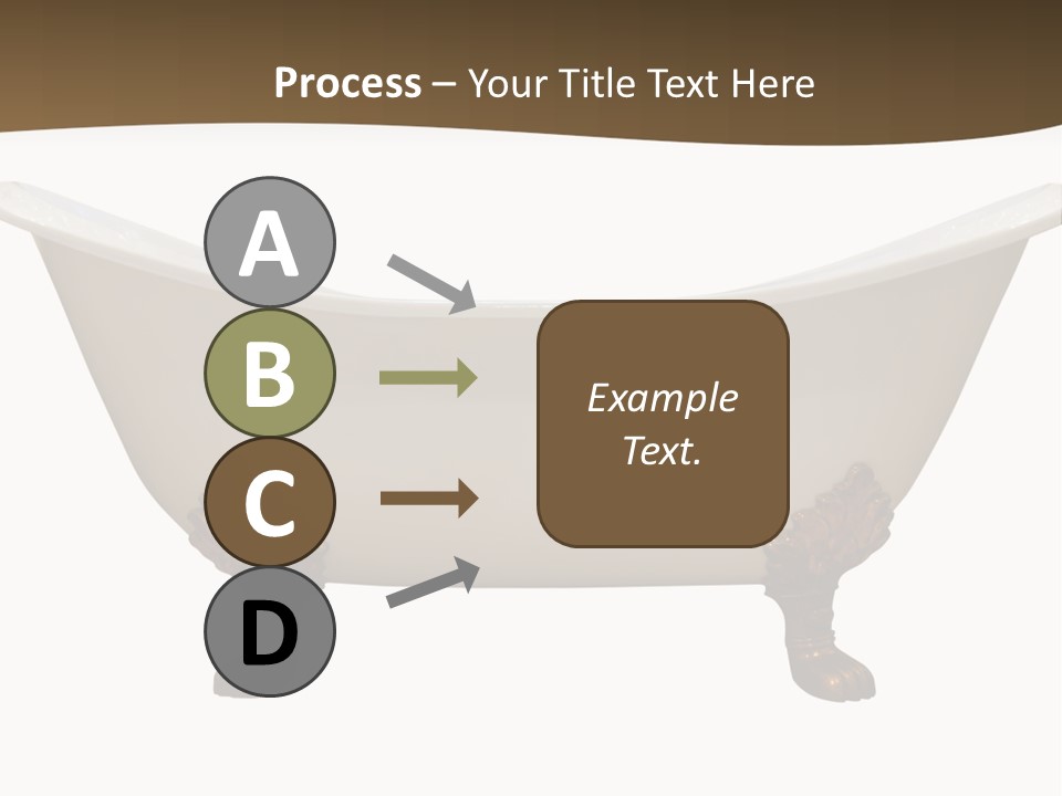 White Isolated Shower PowerPoint Template