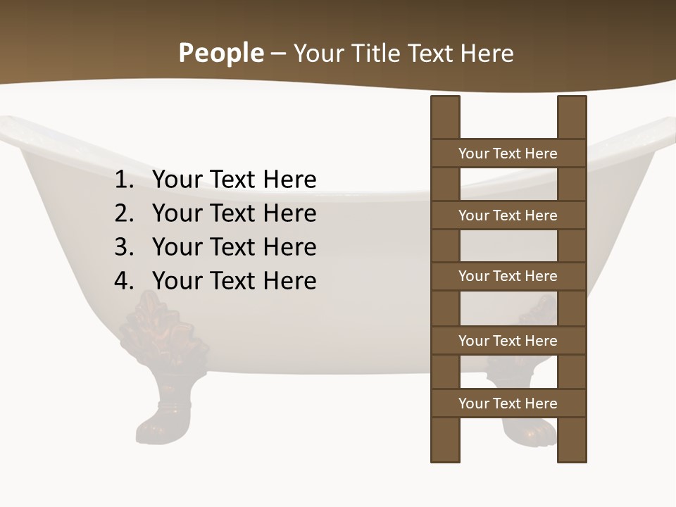 White Isolated Shower PowerPoint Template