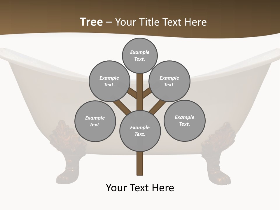 White Isolated Shower PowerPoint Template