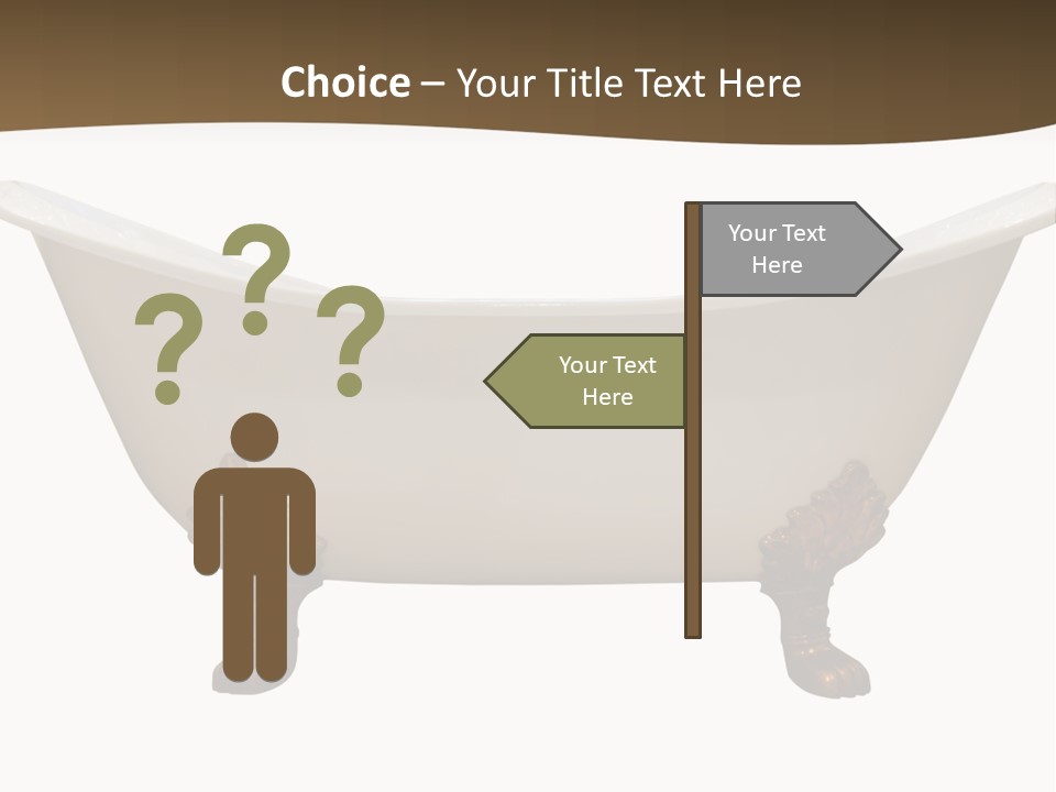 White Isolated Shower PowerPoint Template