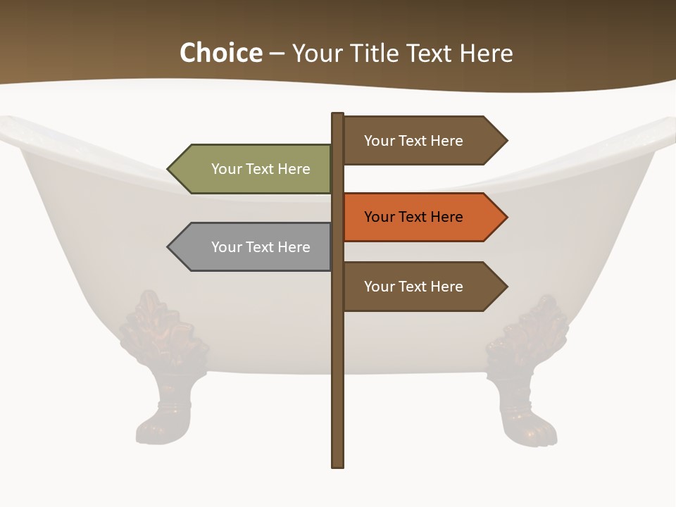 White Isolated Shower PowerPoint Template